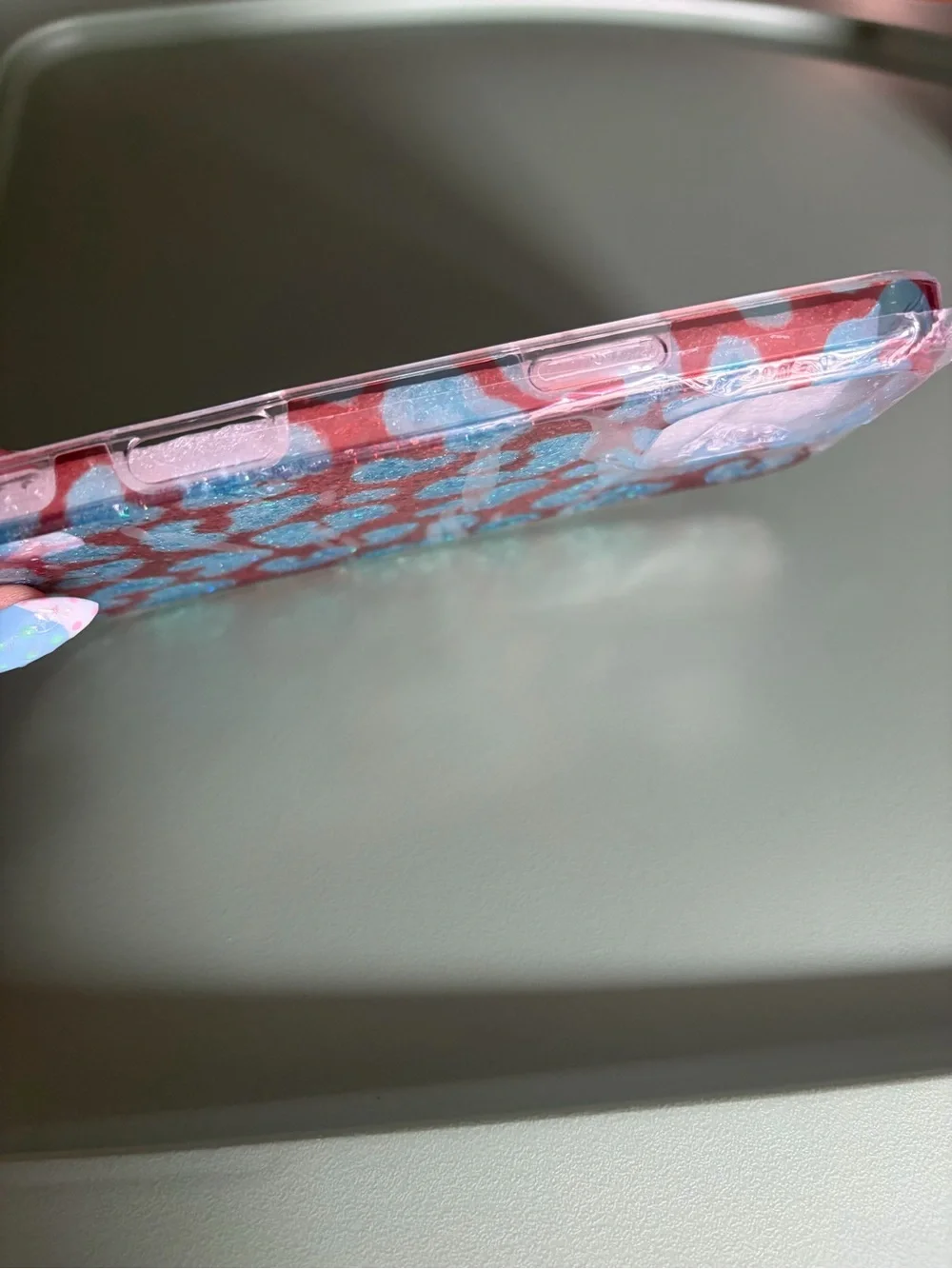 Leopard Print iPhone 16 Pro Max Case - Blue & Brown